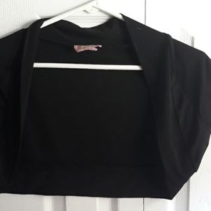 Black short shoulder over shirt